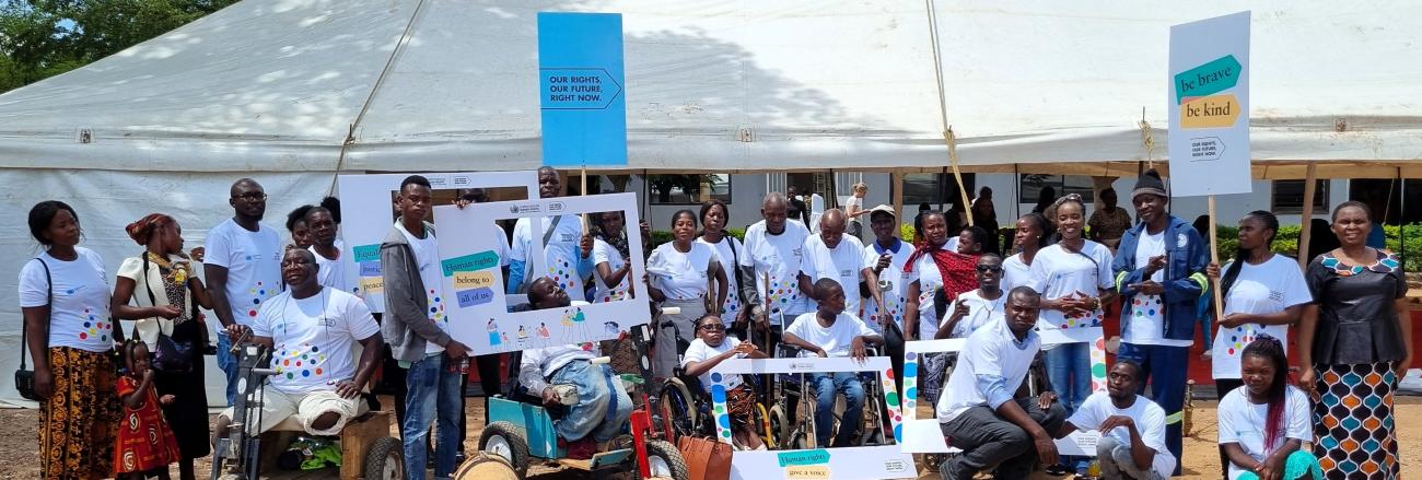 Some of the participants from the Human Rights Day Community engagement in Chongwe.