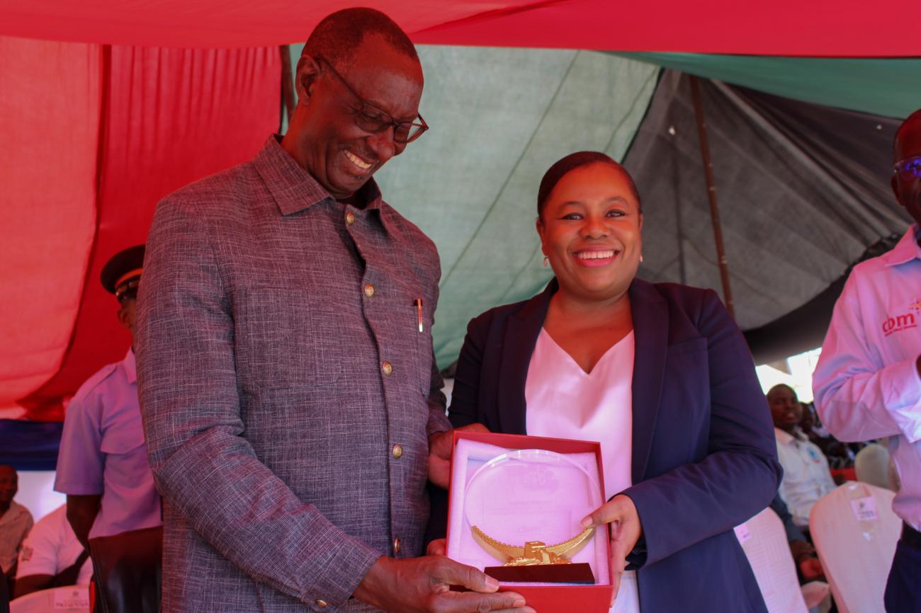 The Zambia Agency for Persons with Disabilities and the Christian Blind Mission, presented an award to the UN in Zambia for its leadership and support towards Disability Inclusion.