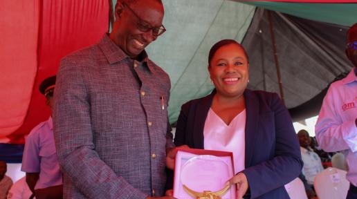 The Zambia Agency for Persons with Disabilities and the Christian Blind Mission, presented an award to the UN in Zambia for its leadership and support towards Disability Inclusion.